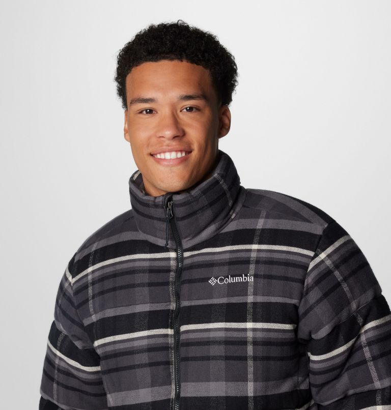 Black Men Columbia Puffect™ Printed Puffer Jacket | 91532360