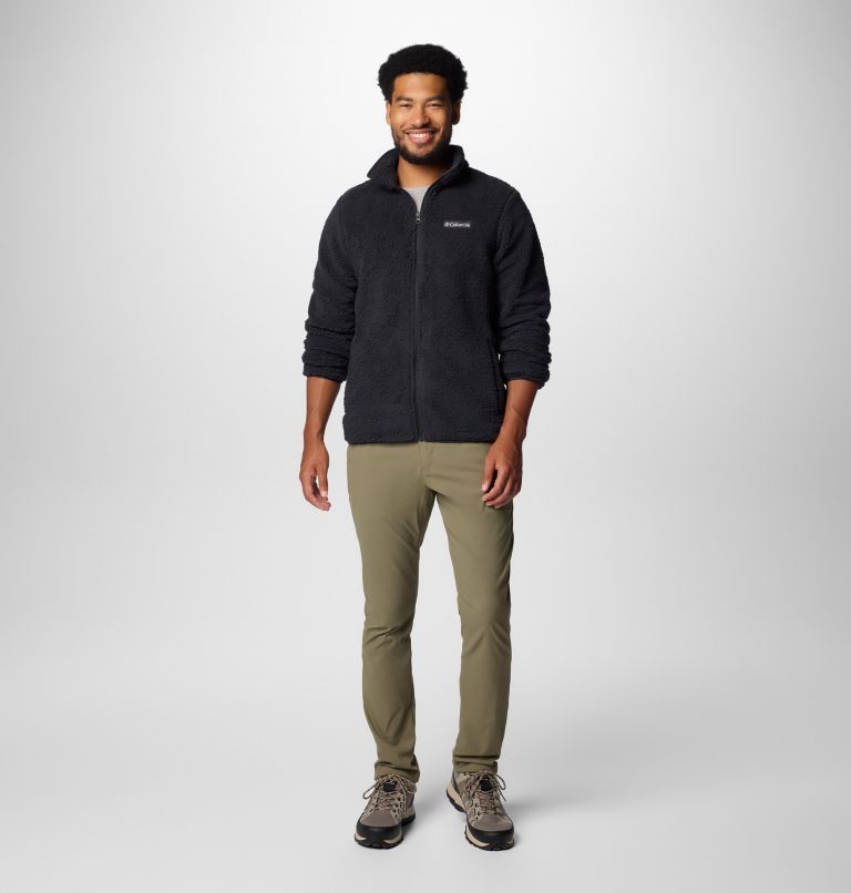 Black Men Columbia Rugged Ridge™ III Full Zip Sherpa Fleece Jackets | 91222606