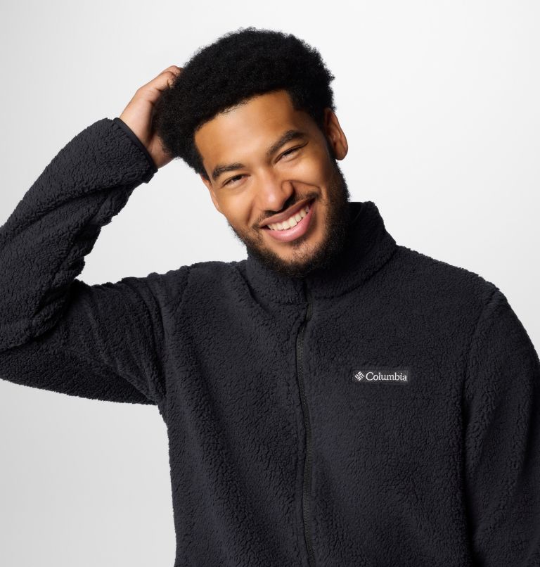 Black Men Columbia Rugged Ridge™ III Full Zip Sherpa Fleece Jackets | 91222606