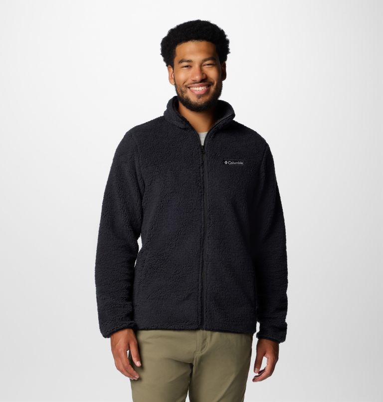 Black Men Columbia Rugged Ridge™ III Full Zip Sherpa Fleece Jackets | 91222606