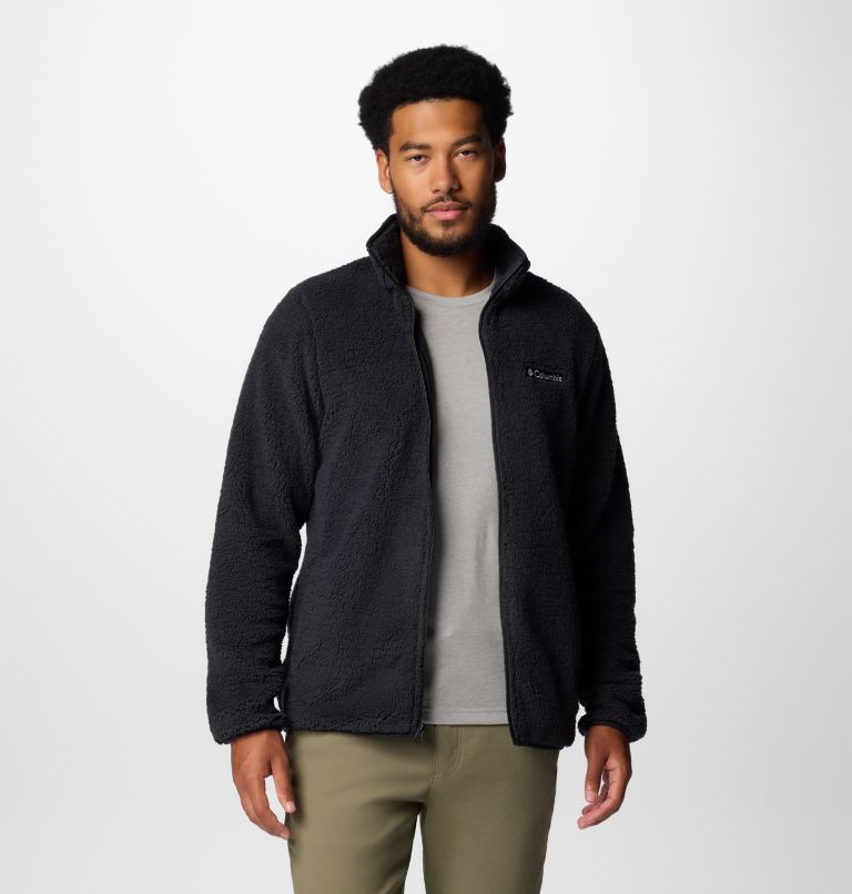 Black Men Columbia Rugged Ridge™ III Full Zip Sherpa Fleece Jackets | 91222606