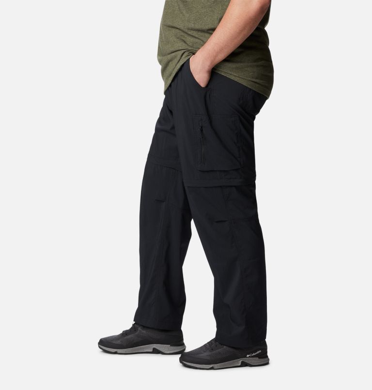 Black Men Columbia Silver Ridge™ Utility Convertible Walking Extended Size Hiking Pants | 20676063