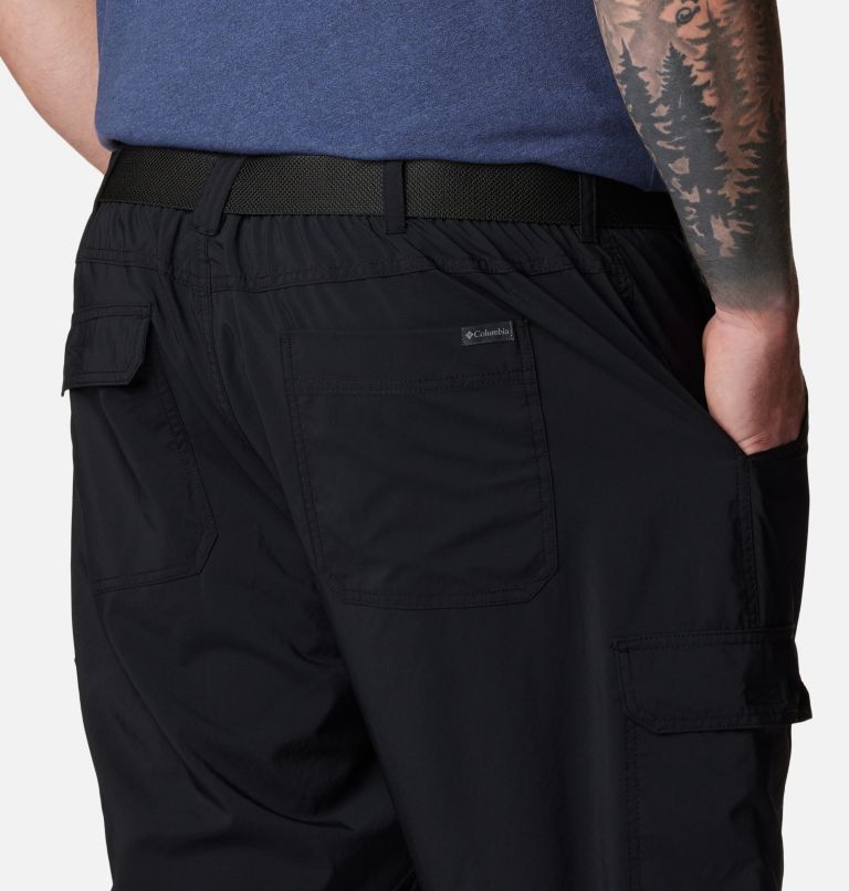 Black Men Columbia Silver Ridge™ Utility Extended Size Hiking Pants | 48229955