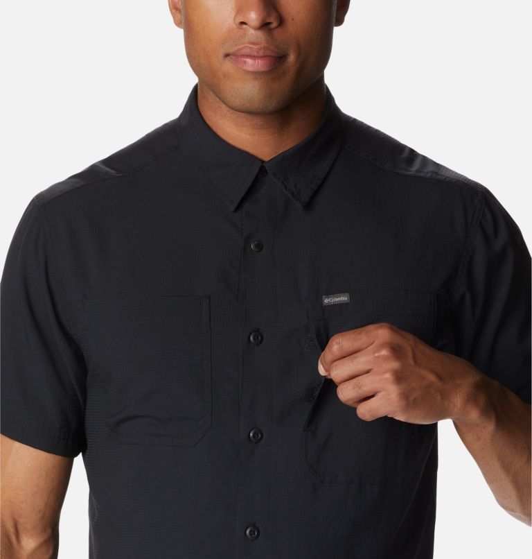 Black Men Columbia Silver Ridge™ Utility Lite Short Sleeve Shirts | 65353302