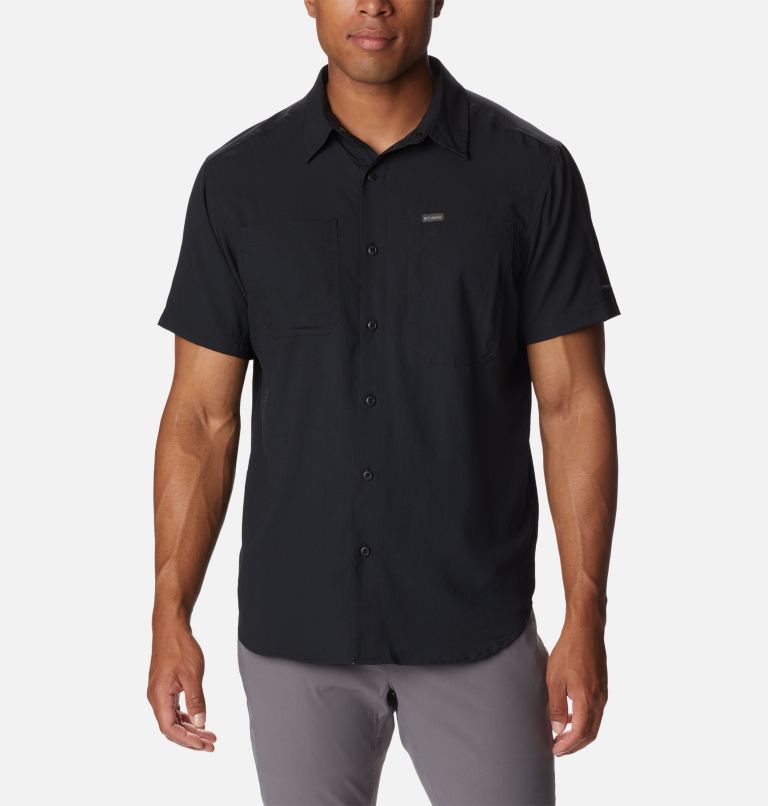 Black Men Columbia Silver Ridge™ Utility Lite Short Sleeve Shirts | 65353302