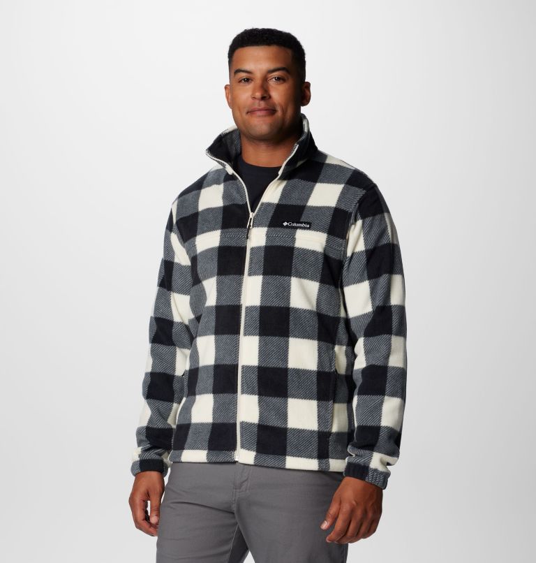 Black Men Columbia Steens Mountain™ Printed Fleece Jackets | 86890543