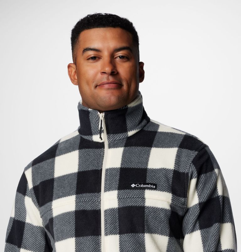 Black Men Columbia Steens Mountain™ Printed Fleece Jackets | 86890543