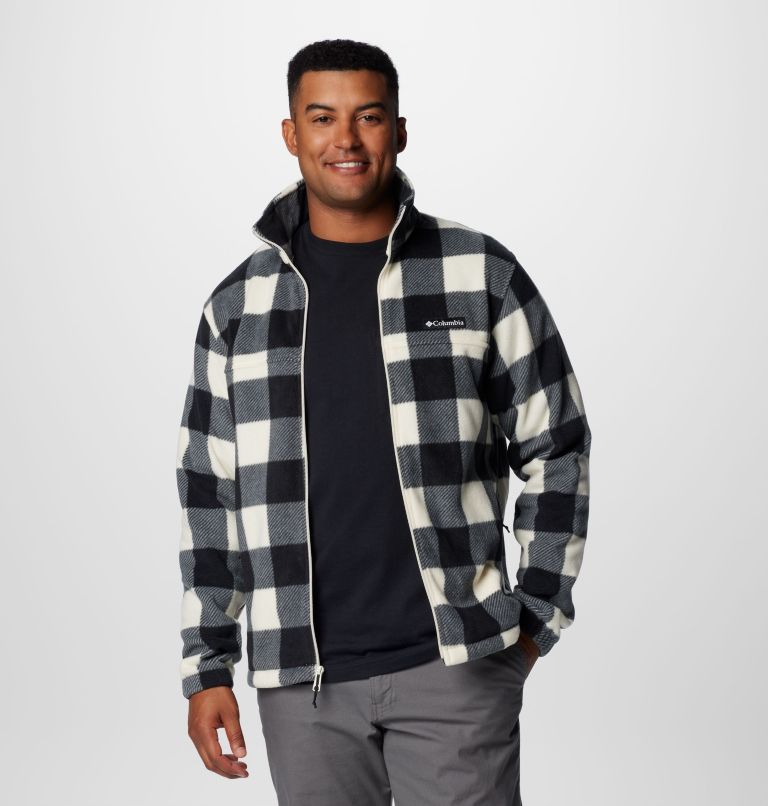 Black Men Columbia Steens Mountain™ Printed Fleece Jackets | 86890543