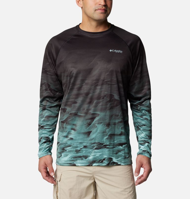 Black Men Columbia Super Terminal Tackle PFG™ Fish Flow Long Sleeve T Shirts | 75955776