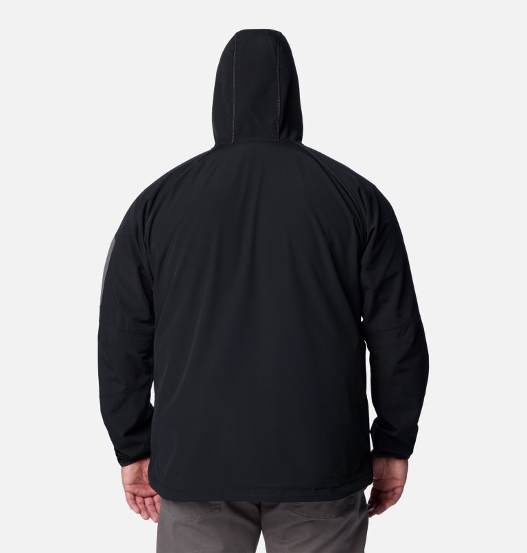 Black Men Columbia Tall Heights™ Hooded Softshell Extended Size Jackets | 73985216