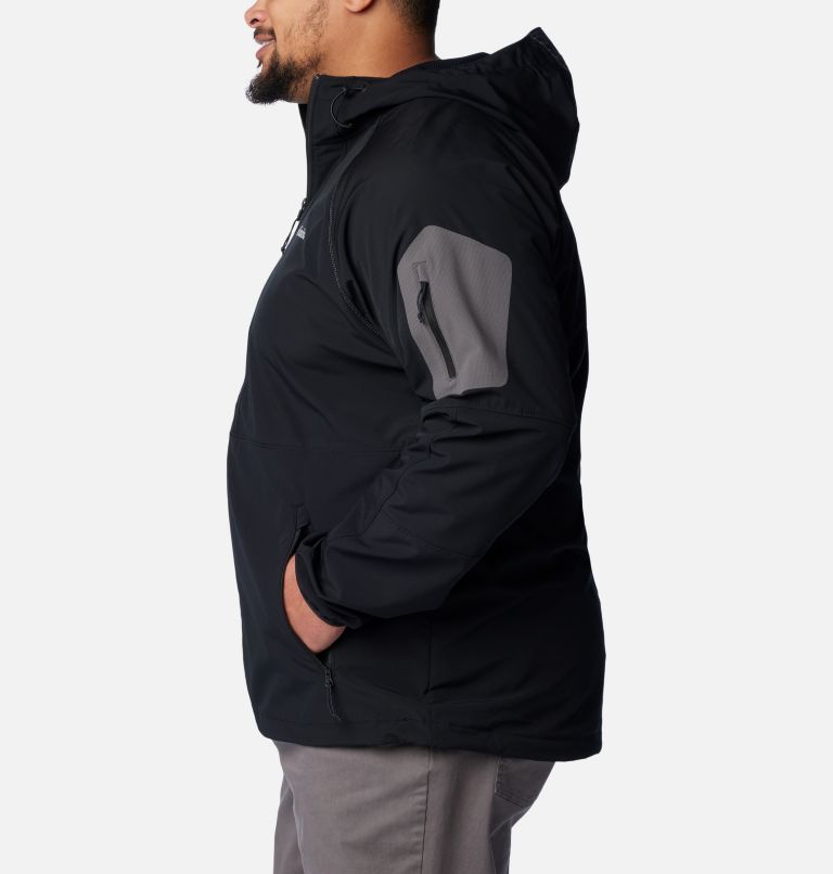 Black Men Columbia Tall Heights™ Hooded Softshell Extended Size Jackets | 73985216