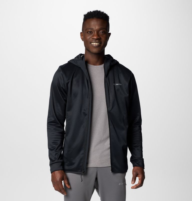 Black Men Columbia Tech™ Fleece Hooded Jackets | 17428888