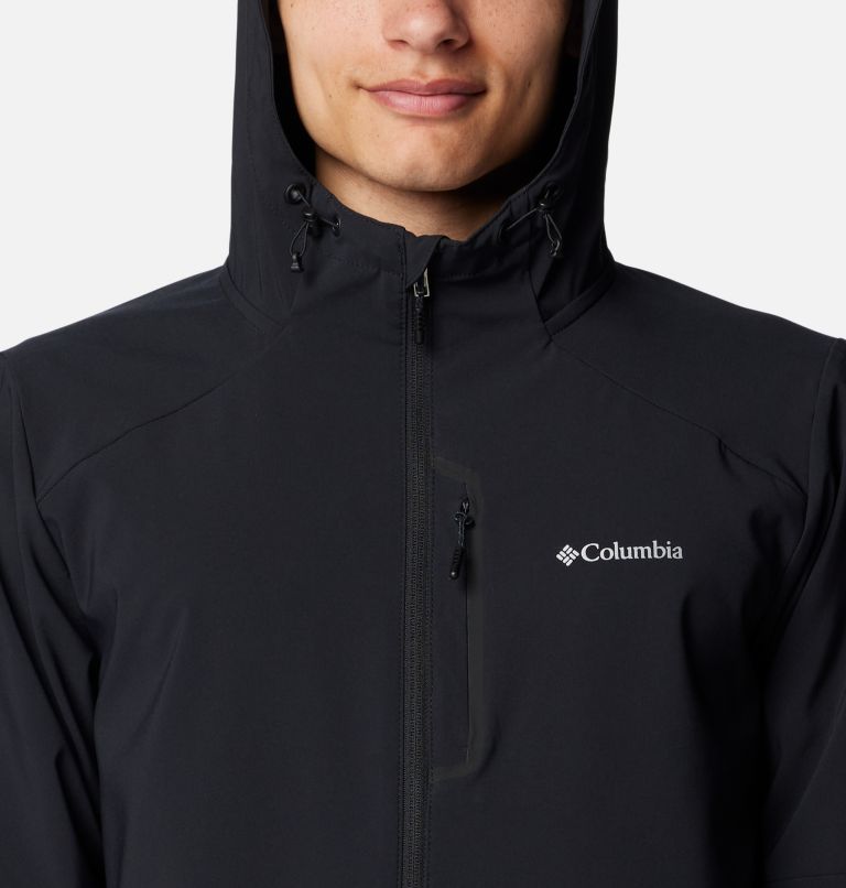 Black Men Columbia Tech™ Softshell Hooded Jackets | 68631019