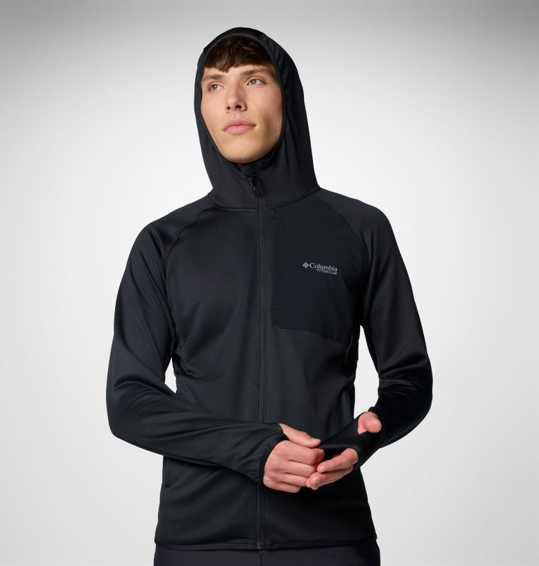 Black Men Columbia Triple Canyon™ II Hooded Fleece Jackets | 39268299