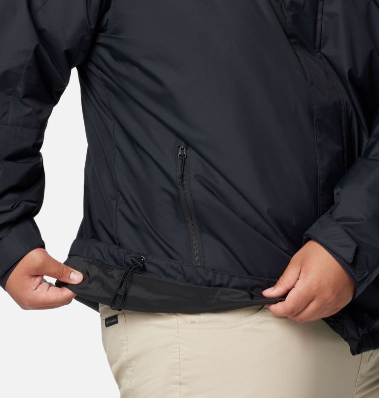 Black Men Columbia Tunnel Falls™ II 3-in-1 Waterproof Extended Size Jackets | 25810858