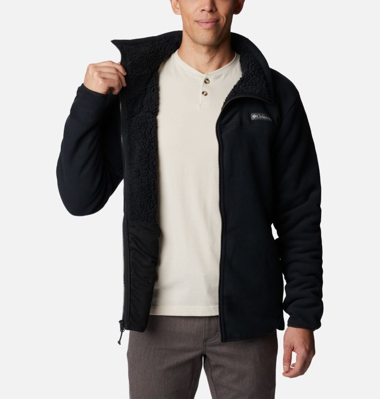 Black Men Columbia Winter Pass™ Full Zip Fleece Jackets | 63947067