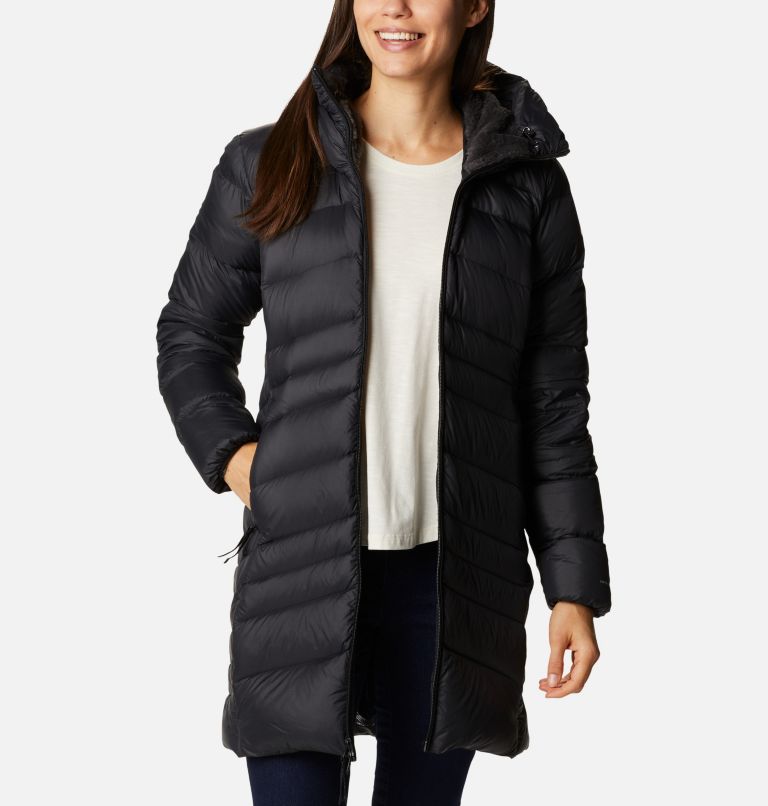 Black Women Columbia Autumn Park™ Down Long Puffer Jacket | 57446455