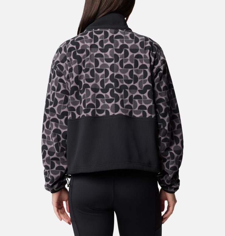 Black Women Columbia Back Bowl™ Printed Fleece Jackets | 27725276