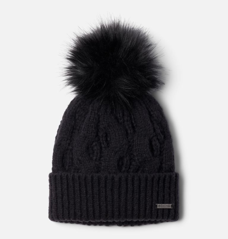 Black Women Columbia Boundless Days™ Cable Knit Pom Beanie | 83996292