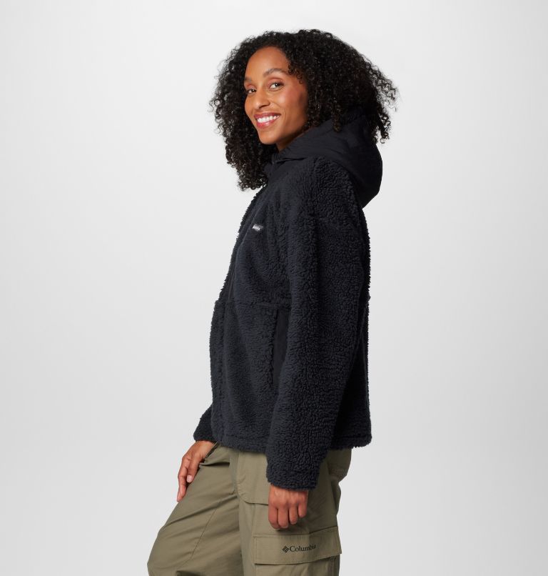 Black Women Columbia Boundless Discovery™ Hooded Sherpa Fleece Jackets | 25602254