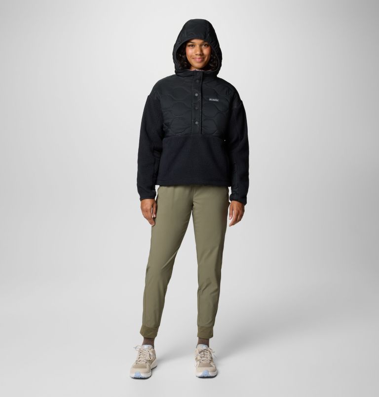 Black Women Columbia Cloud Point™ Hooded Hybrid Fleece | 50206566