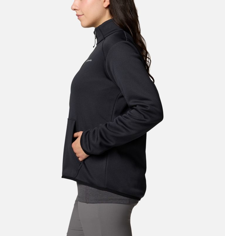 Black Women Columbia Col Hike Tech FZ Fleece Jackets | 97467190