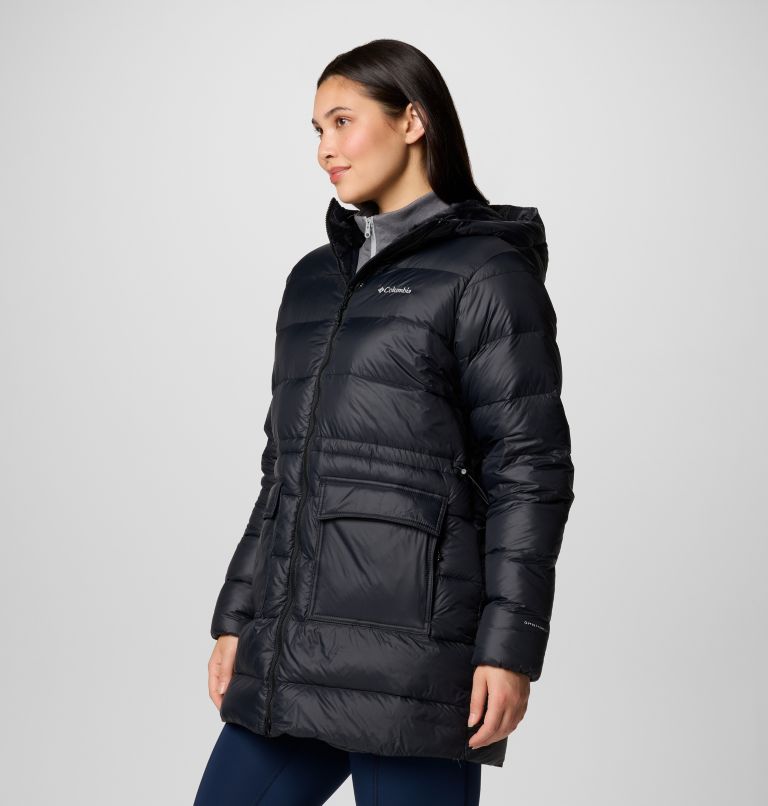 Black Women Columbia Harmony Falls™ Hooded Mid Down Puffer Jacket | 29894837