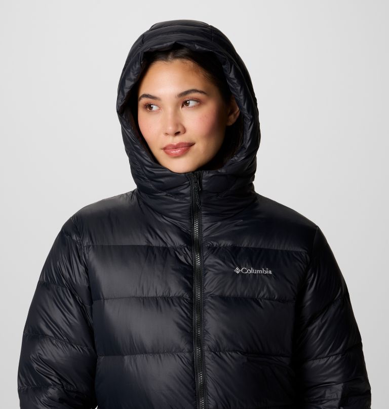 Black Women Columbia Harmony Falls™ Hooded Mid Down Puffer Jacket | 29894837