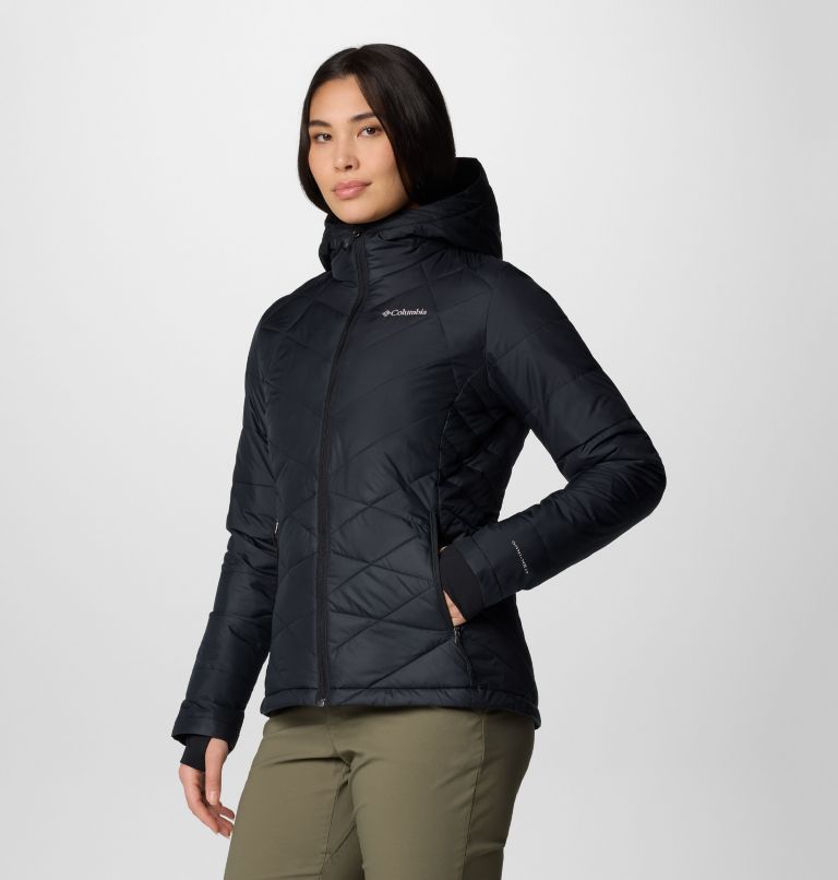 Black Women Columbia Heavenly™ Hooded Insulated Puffer Jacket | 83596018