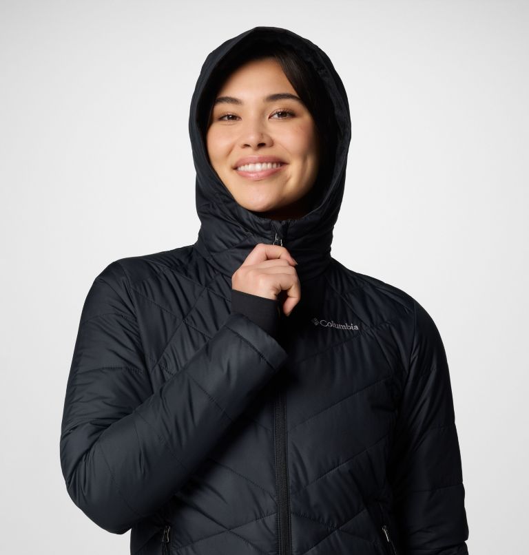 Black Women Columbia Heavenly™ Hooded Insulated Puffer Jacket | 83596018