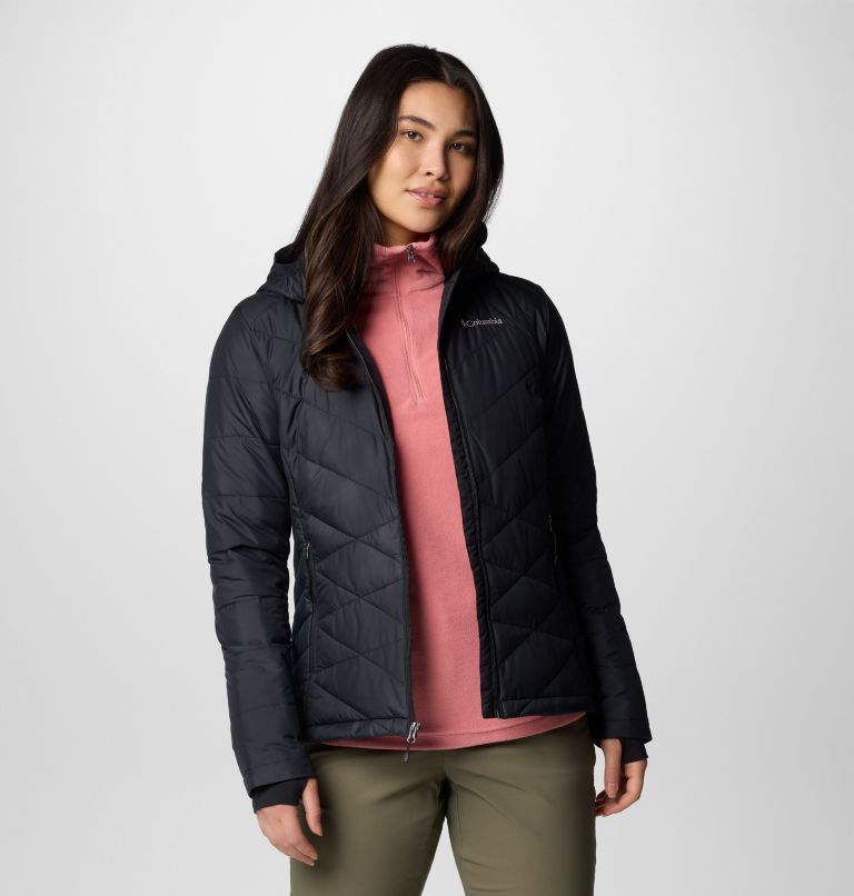 Black Women Columbia Heavenly™ Hooded Insulated Puffer Jacket | 83596018