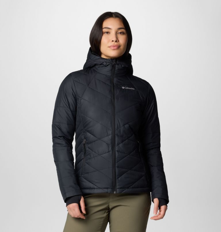 Black Women Columbia Heavenly™ Hooded Insulated Puffer Jacket | 83596018