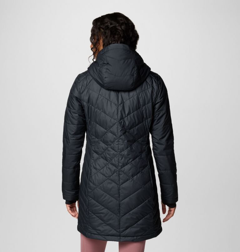 Black Women Columbia Heavenly™ Long Hooded Insulated Puffer Jacket | 13102207