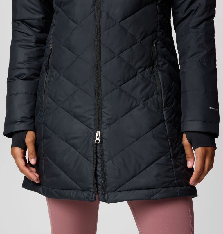 Black Women Columbia Heavenly™ Long Hooded Insulated Puffer Jacket | 13102207