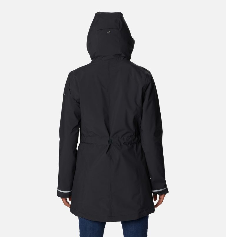 Black Women Columbia Here and There™ II Trench Waterproof Jackets | 46907699