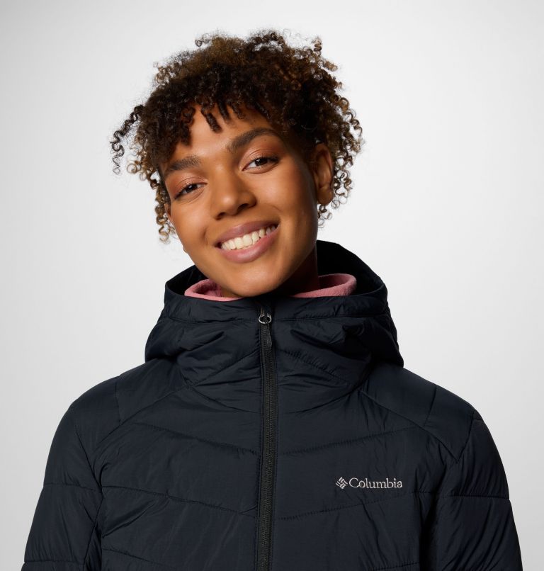 Black Women Columbia Joy Peak™ II Hooded Insulated Puffer Jacket | 55520064