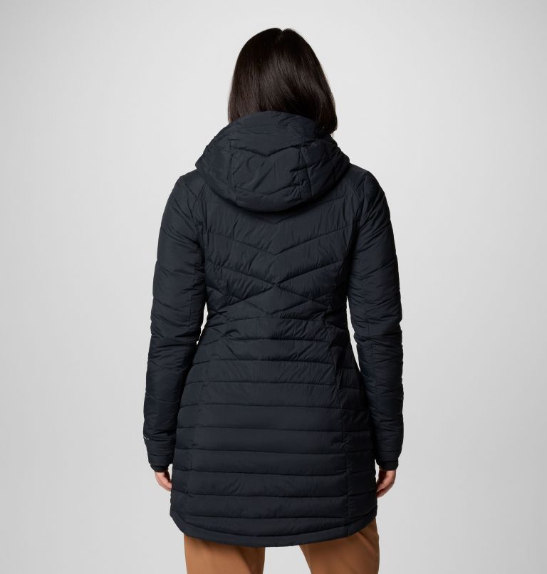 Black Women Columbia Joy Peak™ II Hooded Mid Insulated Puffer Jacket | 59539038