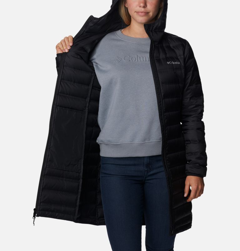 Black Women Columbia Lake 22™ II Down Long Hooded Puffer Jacket | 6722312