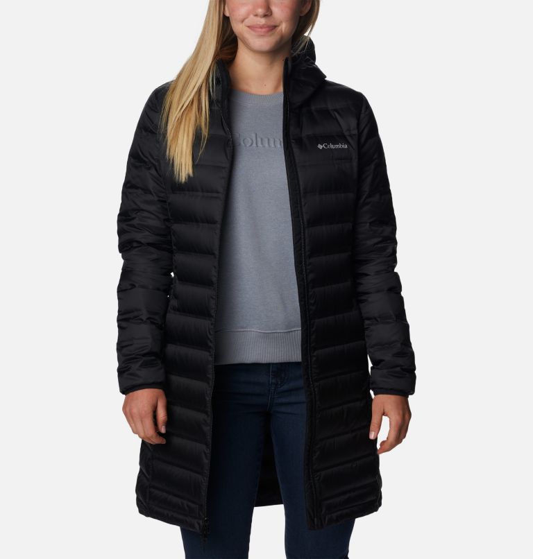 Black Women Columbia Lake 22™ II Down Long Hooded Puffer Jacket | 6722312