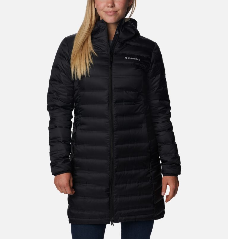 Black Women Columbia Lake 22™ II Down Long Hooded Puffer Jacket | 6722312