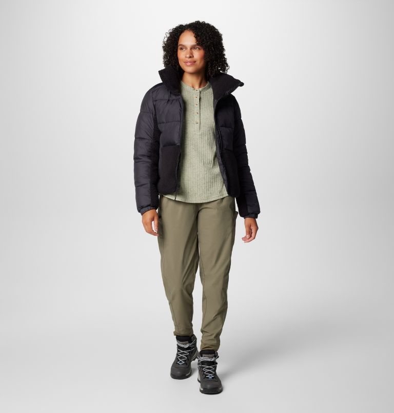 Black Women Columbia Leadbetter Point™ II Sherpa Hybrid Puffer Jacket | 19581140