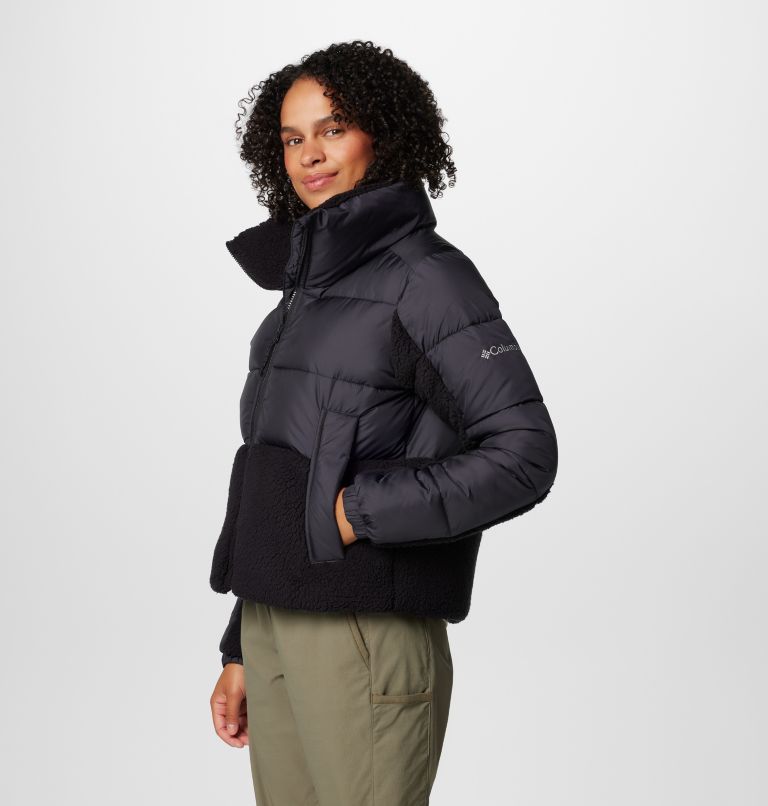 Black Women Columbia Leadbetter Point™ II Sherpa Hybrid Puffer Jacket | 19581140