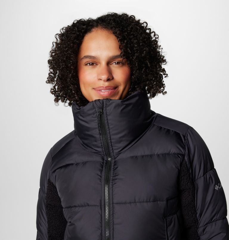 Black Women Columbia Leadbetter Point™ II Sherpa Hybrid Puffer Jacket | 19581140