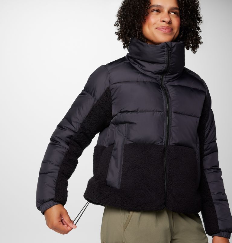 Black Women Columbia Leadbetter Point™ II Sherpa Hybrid Puffer Jacket | 19581140