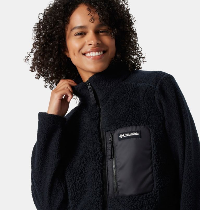 Black Women Columbia Lodge™ Sherpa Long Fleece Jackets | 7485973