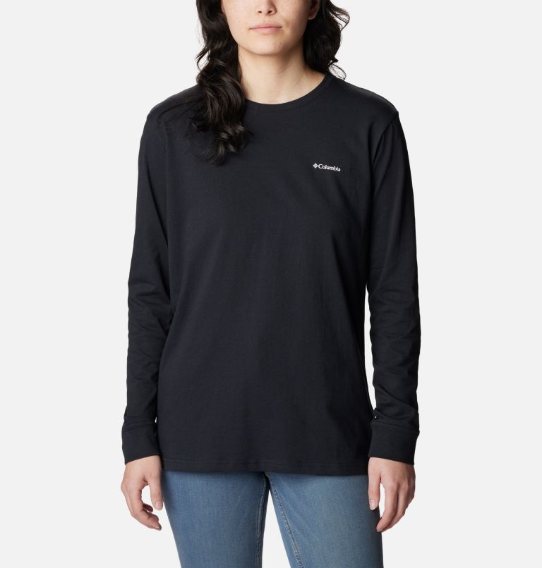 Black Women Columbia North Cascades™ Back Graphic Long Sleeve T Shirts | 57603048