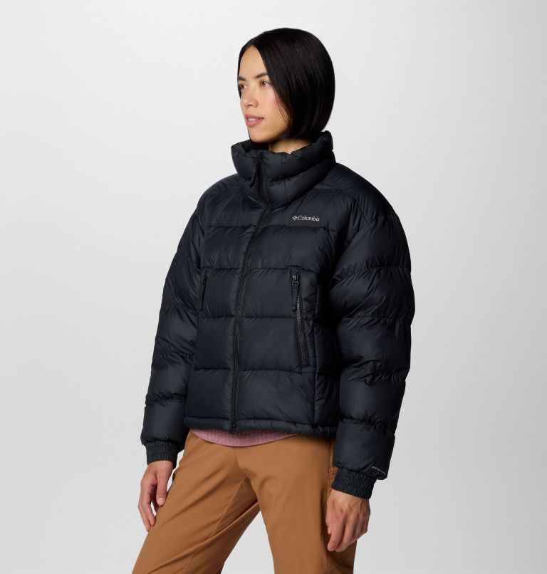 Black Women Columbia Pike Lake™ II Cropped Puffer Jacket | 11589142