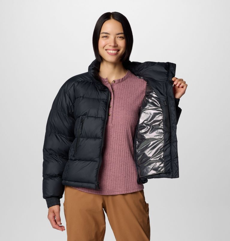 Black Women Columbia Pike Lake™ II Cropped Puffer Jacket | 11589142