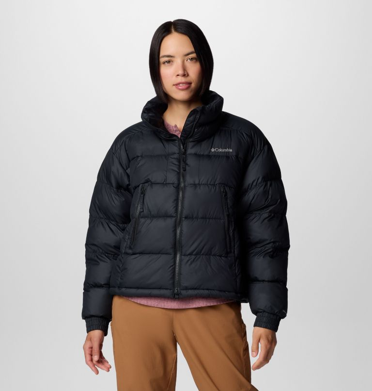 Black Women Columbia Pike Lake™ II Cropped Puffer Jacket | 11589142