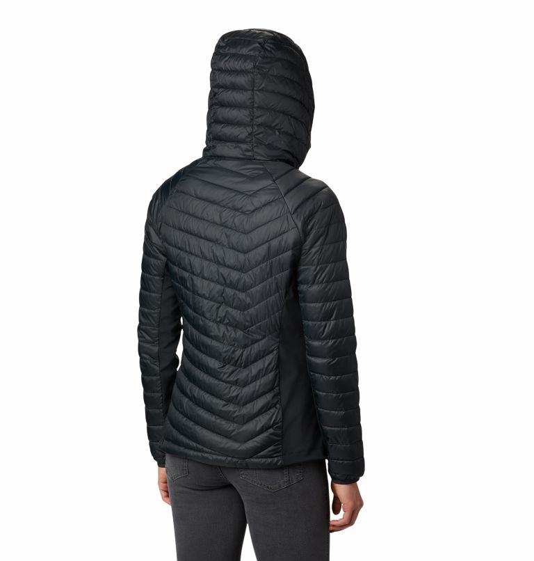 Black Women Columbia Powder Lite™ Hybrid Hooded Puffer Jacket | 89036033